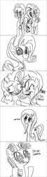 Size: 800x3000 | Tagged: safe, artist:that-technique, applejack, fluttershy, pinkie pie, rarity, twilight sparkle, earth pony, pegasus, pony, unicorn, g4, female, mare, monochrome