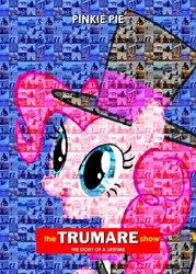 Size: 500x700 | Tagged: safe, pinkie pie, earth pony, pony, g4, female, hat, mare, movie poster, parody, solo, top hat