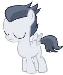 Size: 1932x2305 | Tagged: safe, artist:samxjing, rumble, pegasus, pony, g4, colt, eyes closed, male, simple background, solo, transparent background, vector