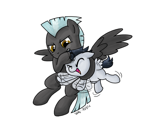 #23408 - safe, artist:zicygomar, rumble, thunderlane, pegasus, pony, g4 ...