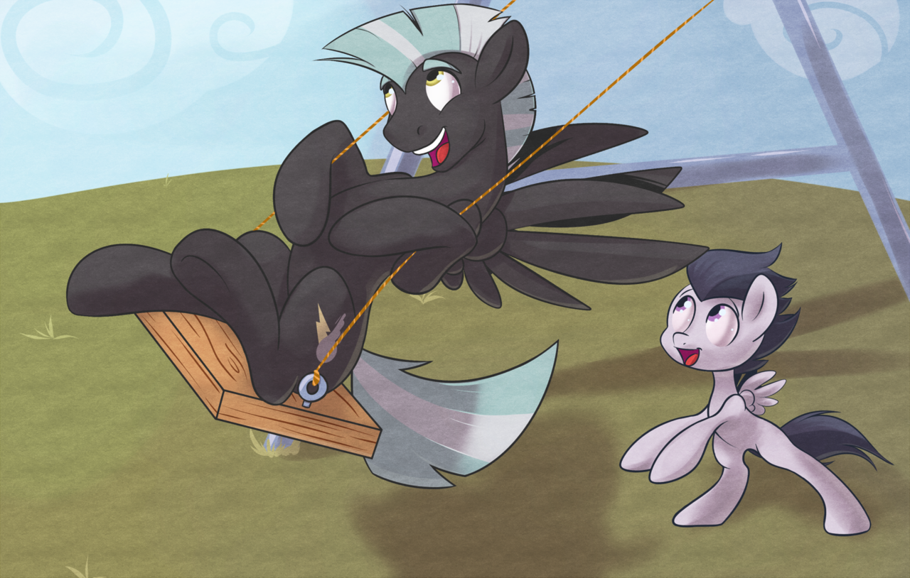 #23423 - safe, artist:sb, rumble, thunderlane, pegasus, pony, g4 ...