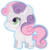 Size: 331x341 | Tagged: safe, artist:miss-glitter, sweetie belle, pony, unicorn, g4, chibi, cute, female, filly, outline, simple background, smiling, solo, transparent background