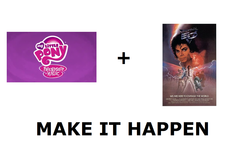 Size: 1337x796 | Tagged: safe, g4, captain eo, exploitable meme, make it happen, meta, michael jackson, my little pony logo