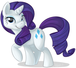 Size: 850x761 | Tagged: safe, artist:php27, rarity, pony, unicorn, g4, female, mare, simple background, smiling, solo, transparent background, walking