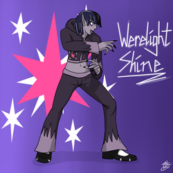 Size: 1000x1000 | Tagged: safe, artist:tlatophat, twilight sparkle, human, g4, belly button, crossover, humanized, iori yagami, king of fighters, midriff, werelight shine