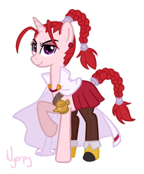 Size: 385x466 | Tagged: safe, artist:nyerpy, pony, unicorn, chrono trigger, female, flea, male, mare, ponified, simple background, transparent background, trap