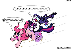 Size: 853x583 | Tagged: safe, artist:yoshiman, artist:yoshiman1118, pinkie pie, rarity, twilight sparkle, g4