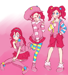 Size: 2100x2300 | Tagged: safe, artist:applestems, pinkie pie, human, g4, female, high res, humanized, solo