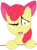 Size: 481x644 | Tagged: safe, artist:sephiroth7734, apple bloom, earth pony, pony, g4, female, filly, foal, reaction, reaction image, simple background, transparent background