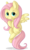 Size: 515x865 | Tagged: safe, artist:php27, fluttershy, pegasus, pony, g4, female, hooves to the chest, looking at you, mare, simple background, smiling, solo, spread wings, three quarter view, transparent background, wings