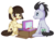 Size: 1200x895 | Tagged: safe, artist:solar-slash, lucky clover, wild fire, earth pony, pegasus, pony, g4, female, game, luckyfire, male, mare, shipping, simple background, sitting, stallion, straight, transparent background