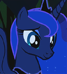 Size: 245x271 | Tagged: safe, screencap, princess luna, alicorn, pony, g4, luna eclipsed, season 2, animated, cropped, cute, eyes closed, female, gif, laughing, lunabetes, one eye closed, open mouth, smiling, solo, wink