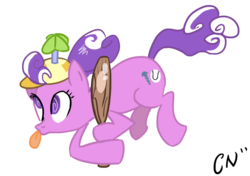 Size: 1054x741 | Tagged: safe, artist:crackernut, screwball, earth pony, pony, g4, baseball bat, female, mare, simple background, solo, transparent background