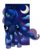 Size: 790x994 | Tagged: safe, artist:si1vr, princess luna, pony, unicorn, g4, cute, female, lidded eyes, looking at you, mare, moon, night, out of frame, pretty, raised hoof, simple background, smiling, solo, transparent background, wingless