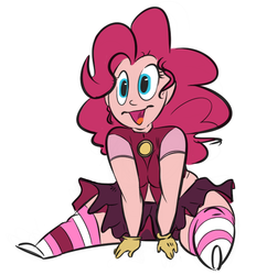 Size: 644x665 | Tagged: safe, artist:php27, artist:ross irving, pinkie pie, human, g4, colored, humanized, solo