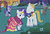 Size: 1600x1097 | Tagged: safe, artist:bucklerpony, caesar, count caesar, fine line, masquerade, maxie, orion, prince blueblood, rarity, royal ribbon, sealed scroll, shooting star (g4), oc, oc:kydose, earth pony, pegasus, pony, unicorn, g4, canon x oc, christmas, clothes, dress, female, gala, gala dress, male, mare, raridose, shipping, stallion, straight