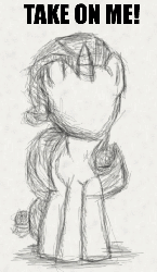 Size: 308x529 | Tagged: safe, rarity, pony, g4, a-ha, animated, draw on me, eyestrain warning, faceless female, female, frame by frame, low area flashing, no face, offscreen character, sketch, solo, song reference, take on me