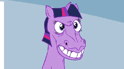 Size: 640x360 | Tagged: safe, artist:hotdiggedydemon, twilight sparkle, horse, party.mov, g4, animated, female, hoers, neigh, realistic, sarah jessica parker, uncanny valley
