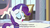 Size: 856x472 | Tagged: safe, edit, edited screencap, screencap, rarity, pony, unicorn, g4, my little pony: friendship is magic, sweet and elite, caption, carousel boutique, checkered floor, eyes closed, female, mannequin, mare, solo, window, youtube caption