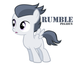 Size: 900x815 | Tagged: safe, artist:daliciousstarrs, artist:s-t-a-r-s-tonight, rumble, pegasus, pony, g4, colt, cute, foal, male, michael buffer's favorite pony, simple background, solo, transparent background