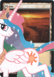 Size: 571x800 | Tagged: safe, artist:feather, princess celestia, g4, magic the gathering, princess