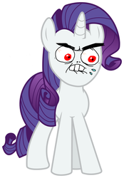 Size: 627x900 | Tagged: safe, rarity, pony, g4, draw on me, rage, simple background, solo, white background