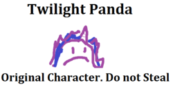 Size: 550x270 | Tagged: safe, oc, oc only, oc:twilight panda, donut steel, mspaintponies