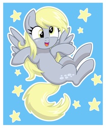 Size: 1000x1200 | Tagged: safe, artist:kaizenwerx, derpy hooves, pegasus, pony, g4, female, mare, solo, stars
