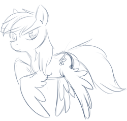 Size: 563x535 | Tagged: safe, artist:php27, pony, solo, wat, what has science done, wings