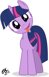 Size: 4000x6241 | Tagged: safe, artist:tbcroco, twilight sparkle, pony, unicorn, g4, absurd resolution, cute, female, looking at you, mare, simple background, solo, tongue out, transparent background, twiabetes, unicorn twilight