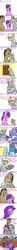 Size: 500x7268 | Tagged: safe, artist:kitty-kitty-koneko, amethyst star, derpy hooves, dinky hooves, doctor whooves, sparkler, time turner, trixie, pegasus, pony, g4, comic, equestria's other best daughter, female, implied infidelity, male, mare, muffin, photo, ship:doctorderpy, shipping, sisterly sparkler, straight, whooves family