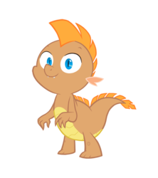 Size: 500x563 | Tagged: safe, artist:queencold, oc, oc only, oc:bam, dragon, baby dragon, dragon oc, simple background, solo, transparent background