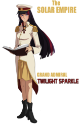 Size: 1186x1878 | Tagged: safe, artist:the-orator, twilight sparkle, human, g4, admiral, book, female, humanized, simple background, solar empire, solo, transparent background, wayback machine source