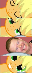 Size: 800x1815 | Tagged: safe, applejack, earth pony, pony, g4, bed meme, cockmongler, exploitable meme, meme, morning after, waking up