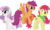 Size: 9963x6000 | Tagged: safe, artist:kraysee, apple bloom, scootaloo, sweetie belle, earth pony, pegasus, pony, unicorn, g4, absurd resolution, adult, cutie mark crusaders, female, hilarious in hindsight, mare, older, older apple bloom, older cmc, older scootaloo, older sweetie belle, open mouth, simple background, transparent background, trio, trio female, vector