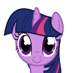 Size: 600x600 | Tagged: safe, artist:galaxyart, twilight sparkle, pony, g4, animated, female, glowing horn, horn, magic, mare, simple background, solo, transparent background
