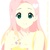 Size: 600x600 | Tagged: safe, artist:mirakurunaito, fluttershy, human, g4, boobie mark, female, humanized, k-on, parody, solo