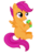 Size: 900x1200 | Tagged: safe, artist:lintball13, scootaloo, g4, juice box, simple background, transparent background