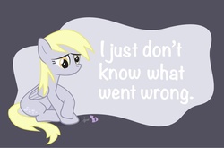 Size: 1010x668 | Tagged: safe, artist:dm29, derpy hooves, pegasus, pony, g4, female, i just don't know what went wrong, mare, sad, sitting, solo