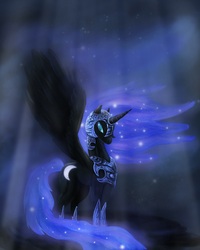 Size: 2362x2953 | Tagged: safe, artist:ankard, nightmare moon, pony, g4, female, high res, solo