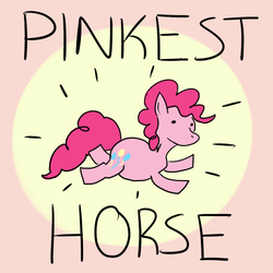 Size: 500x500 | Tagged: safe, artist:rapidstrike, pinkie pie, earth pony, pony, g4, abstract background, female, mare, ponk, simple, solo, stylistic suck