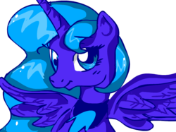 Size: 637x477 | Tagged: safe, artist:medleypegasus, princess luna, alicorn, pony, g4, female, mare, simple background, solo, transparent background