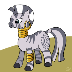 Size: 800x800 | Tagged: safe, artist:tehflah, zecora, zebra, g4, simple background, smiling