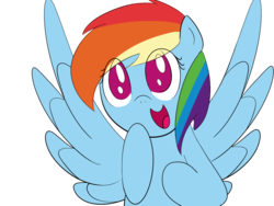 Size: 1600x1200 | Tagged: safe, artist:alexsalinasiii, rainbow dash, pegasus, pony, g4, female, open mouth, simple background, solo, transparent background