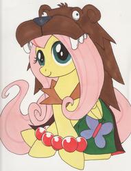 Size: 4688x6152 | Tagged: safe, artist:xarazel, fluttershy, g4, absurd resolution, league of legends, ponified, udyr