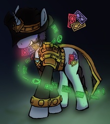 Size: 659x746 | Tagged: safe, artist:paavi0, league of legends, ponified, twisted fate