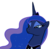 Size: 5060x5000 | Tagged: safe, artist:illuminatiums, princess luna, alicorn, pony, g4, absurd resolution, approval, bust, female, horn, jewelry, lidded eyes, mare, portrait, regalia, show accurate, simple background, smiling, solo, tiara, transparent background