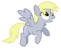 Size: 4000x3276 | Tagged: dead source, safe, artist:illuminatiums, derpy hooves, pegasus, pony, g4, sonic rainboom (episode), female, flying, grin, high res, mare, show accurate, simple background, smiling, solo, spread wings, transparent background, vector, wings