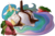 Size: 1013x660 | Tagged: safe, artist:php27, princess celestia, alicorn, pony, g4, chocolate, female, mare, simple background, solo, strawberry, transparent background