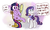 Size: 1280x768 | Tagged: safe, artist:miles, artist:rustydooks, rarity, twilight sparkle, pony, unicorn, g4, alternate hairstyle, chair, clothes, duo, female, haircut, makeover, mare, mirror, scarf